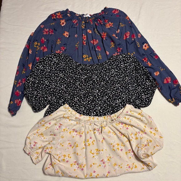 Three Floral tops Carters, Cat and Jack, and Oshkosh B’gosh - Picture 2 of 15